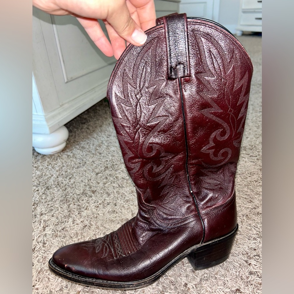 Men’s Dan Post Brown Cowboy Boots Size 9.5D - Picture 5 of 7
